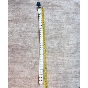 Wild Fable Womens XS White Faux Leather Vegan Studded Belt New Skater Punk Rock thumbnail 4