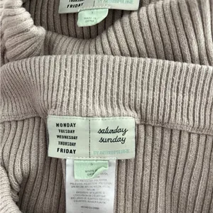 Anthropologie Ribbed Cowl Neck Sweater Set in Dusty Rose thumbnail 8