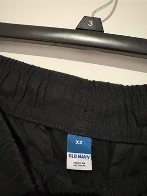 Old Navy Linen Taper Pants Black Size XS thumbnail 4