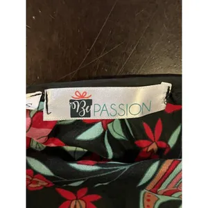 Be Passion Dress Womens Small Black Multicolor Floral Peacock Maxi Boho Sundress thumbnail 12