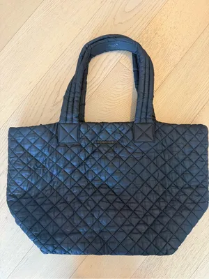 MZ Wallace Quilted Tote in Navy thumbnail 2
