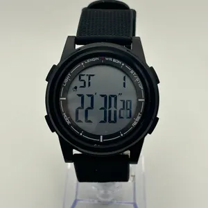 LENQIN Black Minimalist Men’s Digital Watch Working New Battery thumbnail 2