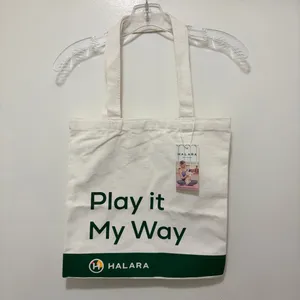 Halara Play It‎ My Way Canvas Tote NWT thumbnail 2