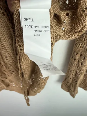 NWT Cupshe X JoJo Open Knit Asymmetrical Drawstring Cover-Up Top Size Medium M thumbnail 7