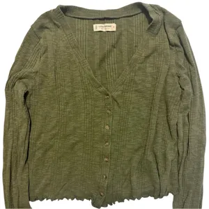 Lucky Brand Cropped Knit Button Down Top Cardigan Medium thumbnail 2