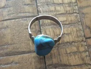 Turquoise Stone adjustable ring thumbnail 1