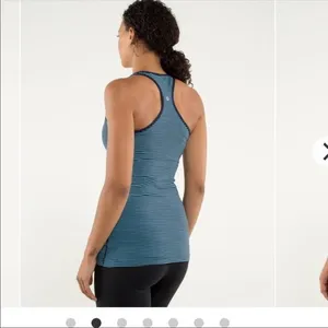 5/$30 🎈 Lululemon women’s cool racerback‎ striped tank top thumbnail 4