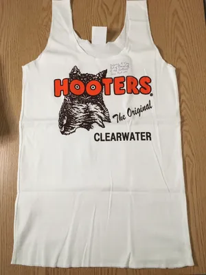 Hooters New Girl Rare Uniform Tank Missing Threading Size Medium thumbnail 1