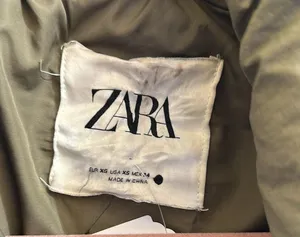 Zara Green Puffer Jacket thumbnail 2
