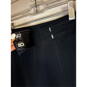 Karen Millen Women's Paneled Bow Belted Flared Hem Mini Skirt Black Size 6 thumbnail 10