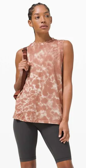 LULU🍋 All Yours Tank *Tie Dye Marmoleado Ancient Copper thumbnail 1