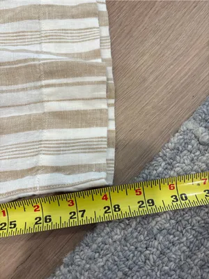 Faherty Monterey 100% Linen Elastic Waist Wide Leg Pants Size Small thumbnail 6