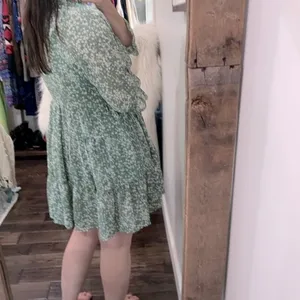 Jodifl green ditsy floral boho dress size small thumbnail 4