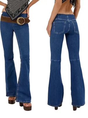 Free People Penny Pull-On Flare Jeans thumbnail 8