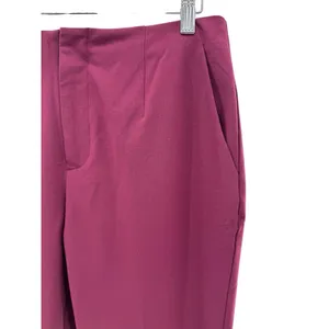 Open Edit Plum Purple‎ Tapered Pants Size Med NWT Career Stretch Workwear Modern thumbnail 2
