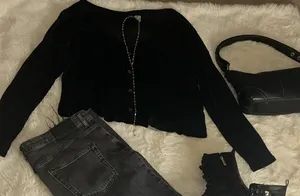 Grunge H&M Divided Button Up Cardigan thumbnail 1