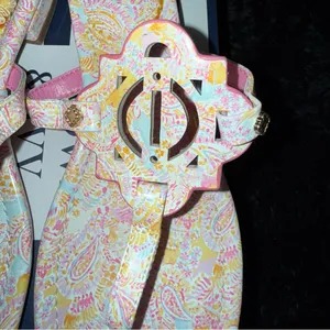 Crown & Ivy™ Wylie Thong Sandals - Pink Paisley Print thumbnail 2