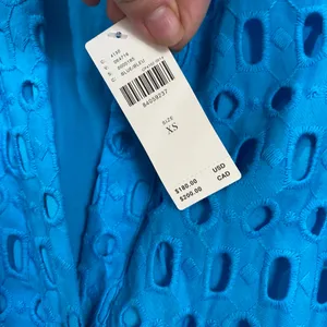 NWT Anthropologie The somerset‎ Maxi Dress: Eyelet Edition Blue Size XS thumbnail 9