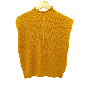 Antonio Melani‎ Rory Wool Blend Mock Neck Sweater Vest Mustard Yellow Small NEW thumbnail 3