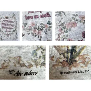VTG 90s Hallmark God Created Mothers Sweatshirt Sz S? M? Bird Bee Butter… thumbnail 9