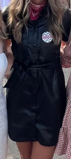 Forever 21 Faux Leather Dress thumbnail 1