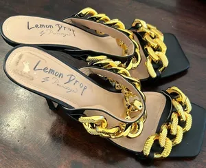 LEMON DROP by PRIVILEGED chain heels sold at Dolls Kill Size 10 thumbnail 1