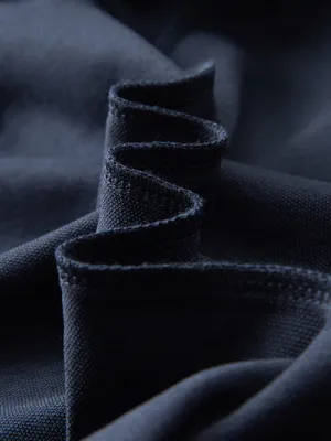 Men's Navy Polo with White Contrast Collar thumbnail 8