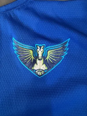 Dallas Wings WNBA Blue and Gray Quarter Zip thumbnail 3
