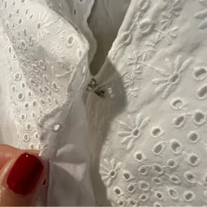 American Eagle Outfitters White Eyelet Cotton Romper size small thumbnail 10