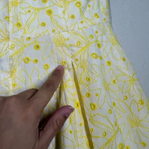 Lilly Pulitzer Blossom Dandelion Embroidered Eyelet Dress Size 2 thumbnail 9