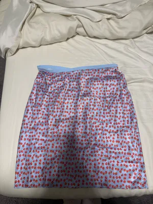 J Crew Gwen knee-length slip skirt in summer fields print thumbnail 3