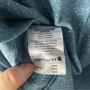 Carhartt Women’s Original Fit Basic Blue Crewneck T-Shirt Small (4/6) NWT thumbnail 8