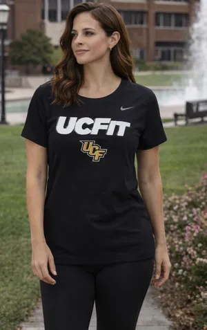 Nike Women’s UCF Dry Fit Shirt Black Size XL EUC thumbnail 1