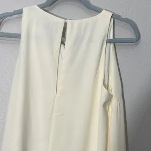 Lulus Near Or Bar Cream Shift Dress Nwt Woman's Size Medium Spring thumbnail 9