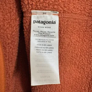 Patagonia Womens Better‎ Sweater 1/4-Zip Pullover Fall Orange Small thumbnail 5