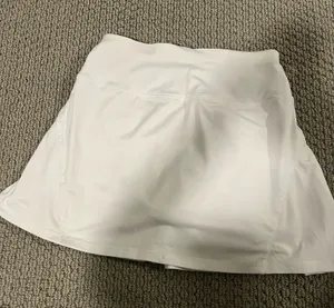 White Pleated Athletic Skirt thumbnail 1