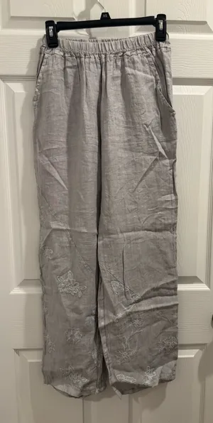 Linen pants Gray thumbnail 1