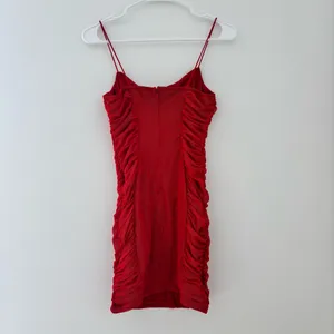 Princess Polly Red Ruched Gizelle Mini Dress thumbnail 5