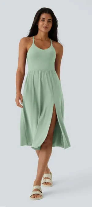 Halara Everyday Midi Chill Dress-La Land Women’s Size M thumbnail 1