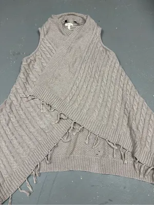 Matilda Jane Sweater Vest Womens Small Knit Fringed Wrap Cottagecore Grandmacore thumbnail 3