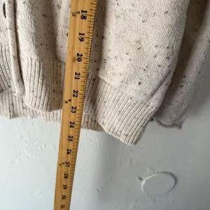 Universal Thread‎ Speckled Knit Cardigan Cream Long Sleeve Button Pockets S thumbnail 6