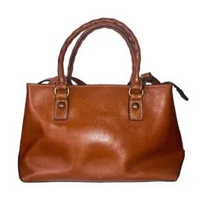 Patricia Nash Heritage‎ Angela Double-Compartment Leather Satchel Handbag thumbnail 1