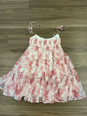 Hello Molly Mini Dress Floral Pink White thumbnail 3
