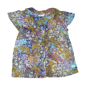 Old Navy Floral Print Flutter Sleeve Blouse Plus SZ 1X Boho Whimsy Goth Garden thumbnail 1