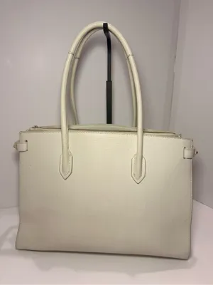 Furla Ivory Saffiano Leather Structured Tote Bag thumbnail 3
