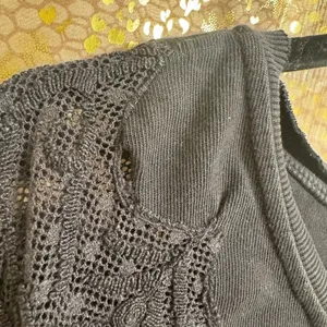 Free People Black Lace Outer Sunset Open Back Tunic Long Sleeve Top M thumbnail 9