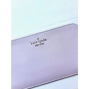 Kate Spade Lucy Medium L-Zip Wristlet - OS - Pastel Lavender thumbnail 2