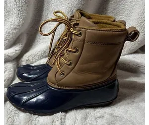 Field & Stream Duck Boots Navy Womens Size 6 Insulated Leather Upper Waterproof thumbnail 1