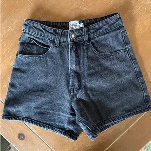 Princess Polly Washed Black High-Rise Denim Shorts thumbnail 1