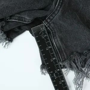 Gap Denim Shorts Womens 25/0R (28x4) Black 4" High Rise Stride‎ Short Distressed thumbnail 7